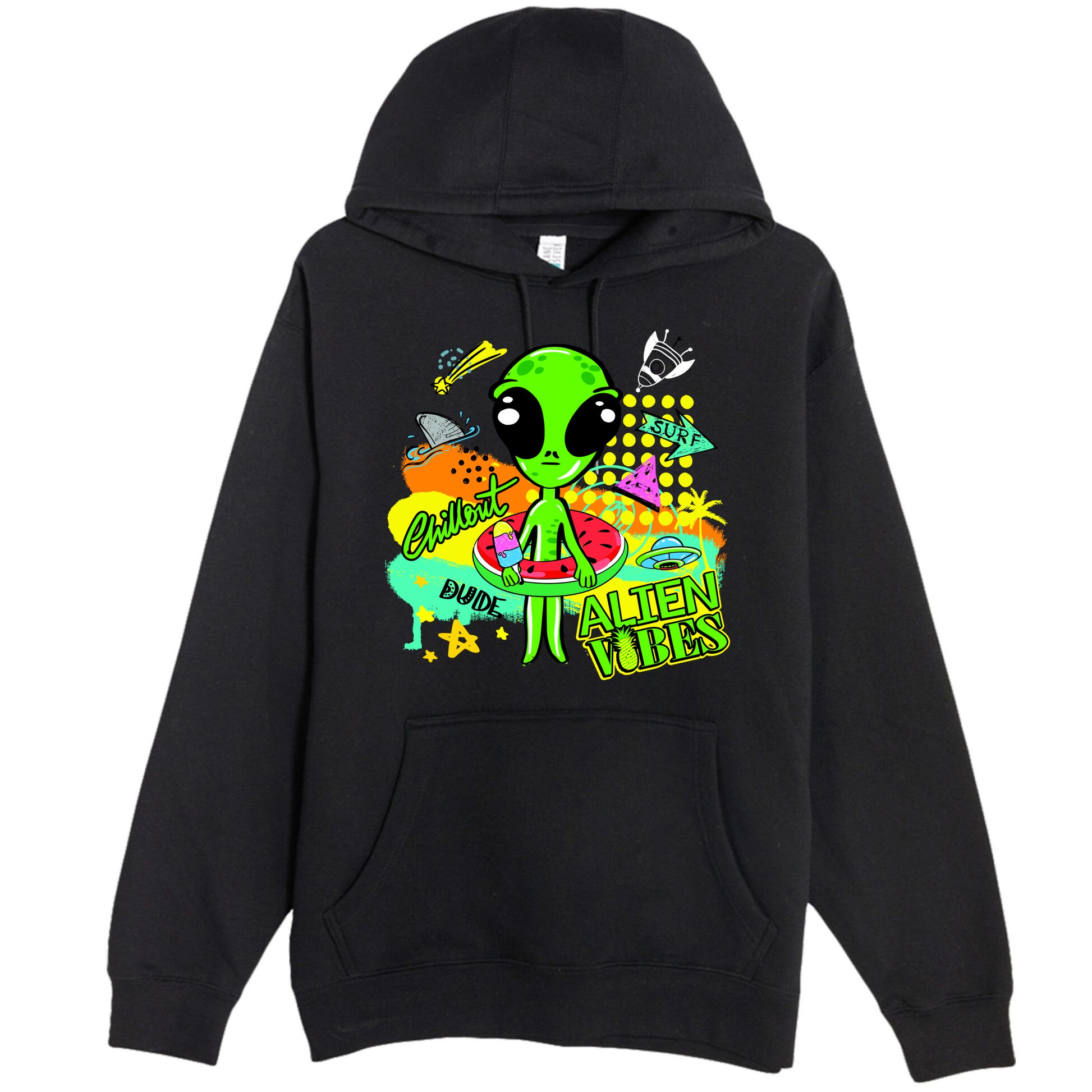 Alien Vibes Summertime Premium Pullover Hoodie