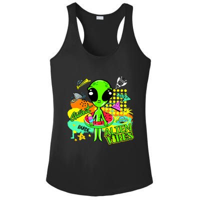 Alien Vibes Summertime Ladies PosiCharge Competitor Racerback Tank