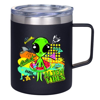 Alien Vibes Summertime 12oz Stainless Steel Coffee Mug