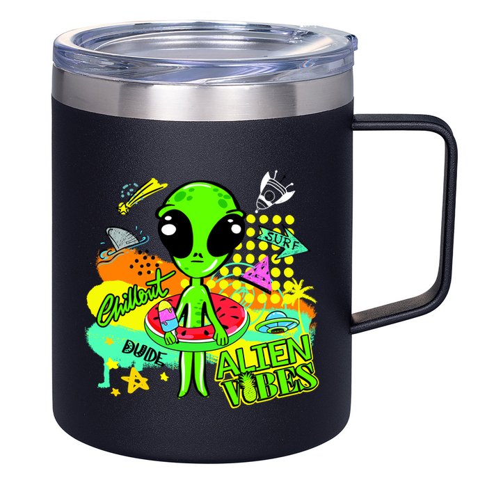 Alien Vibes Summertime 12oz Stainless Steel Coffee Mug