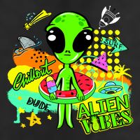 Alien Vibes Summertime 12oz Stainless Steel Coffee Mug