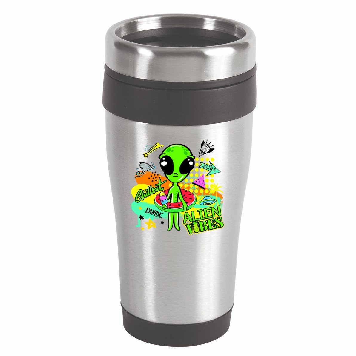 Alien Vibes Summertime 16oz Travel Tumbler