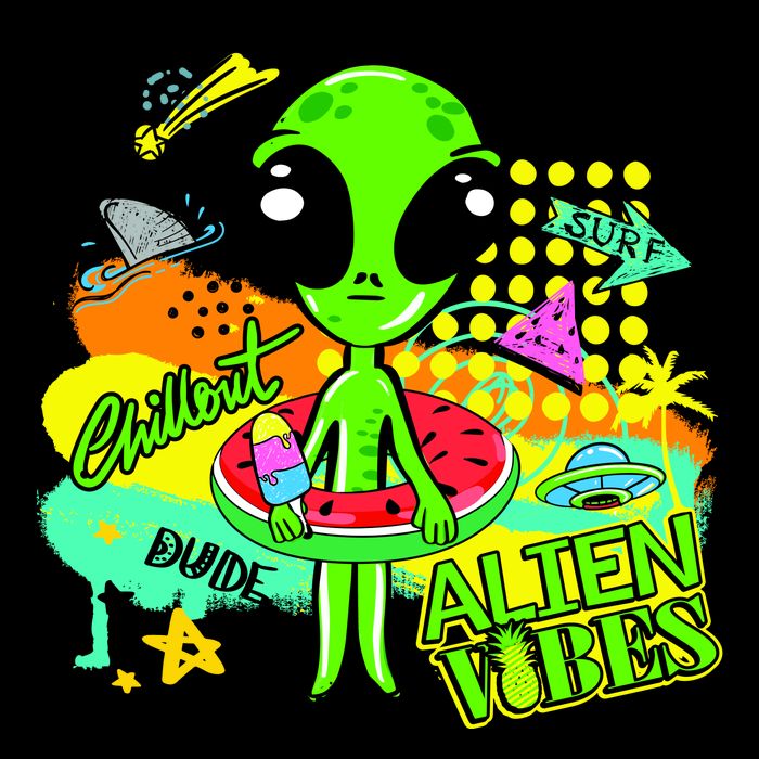 Alien Vibes Summertime 16oz Travel Tumbler