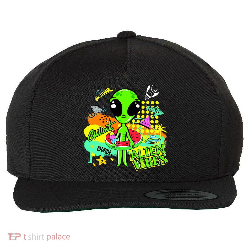 Alien Vibes Summertime Wool Snapback Cap