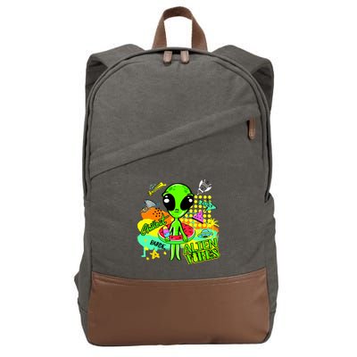 Alien Vibes Summertime Cotton Canvas Backpack