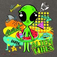 Alien Vibes Summertime Cotton Canvas Backpack