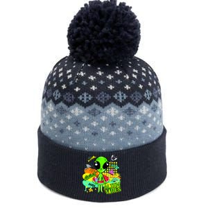 Alien Vibes Summertime The Baniff Cuffed Pom Beanie