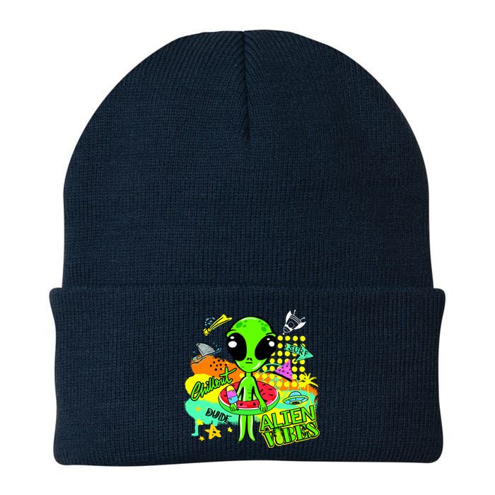 Alien Vibes Summertime Knit Cap Winter Beanie