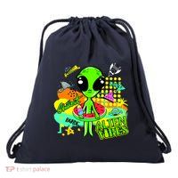Alien Vibes Summertime Drawstring Bag