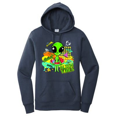 Alien Vibes Summertime Women's Pullover Hoodie