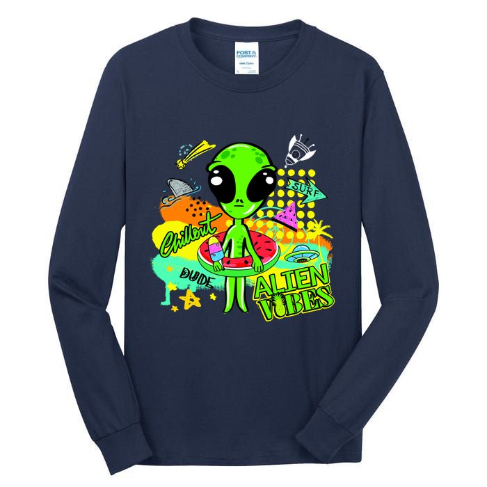 Alien Vibes Summertime Tall Long Sleeve T-Shirt