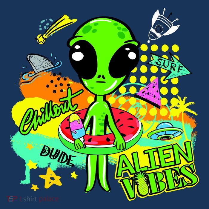 Alien Vibes Summertime Premium T-Shirt