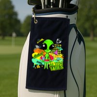 Alien Vibes Summertime Golf Towel