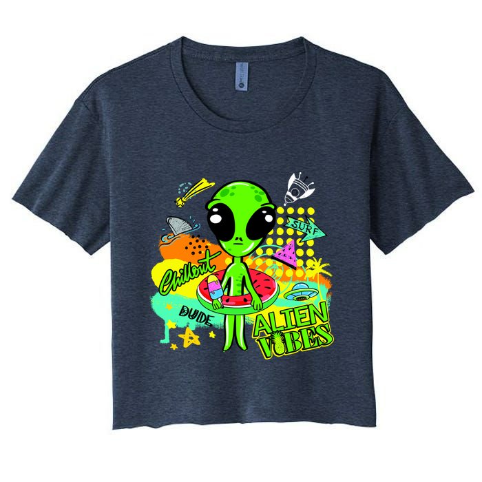 Alien Vibes Summertime Crop Top