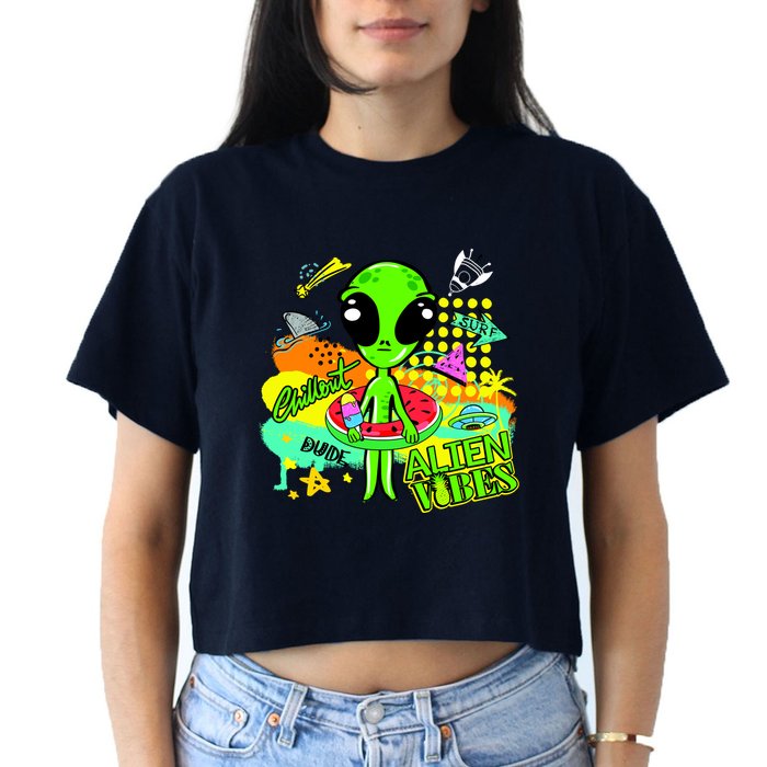 Alien Vibes Summertime Crop Top