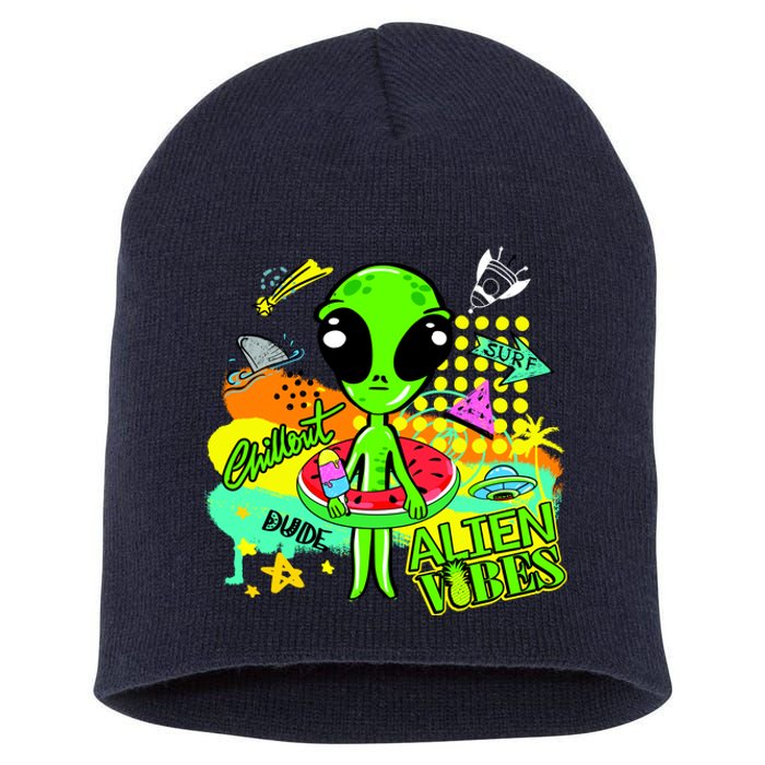 Alien Vibes Summertime Short Acrylic Beanie