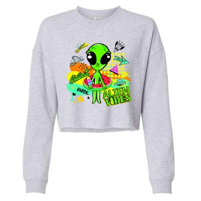 Alien Vibes Summertime Cropped Pullover Crew