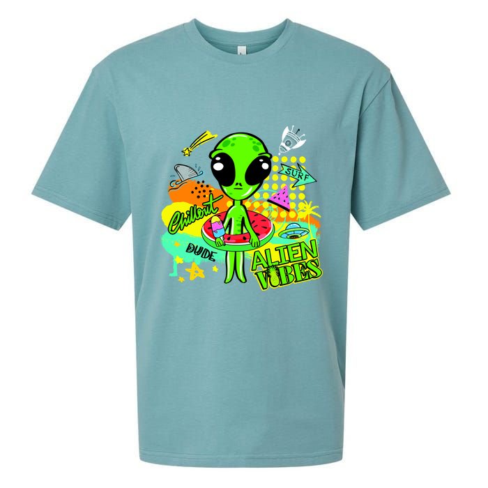 Alien Vibes Summertime Sueded Cloud Jersey T-Shirt