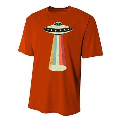 Alien Vintage UFO Space Ship Performance Sprint T-Shirt