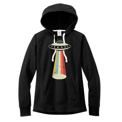 Alien Vintage UFO Space Ship Women's Fleece Hoodie