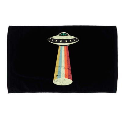 Alien Vintage UFO Space Ship Microfiber Hand Towel