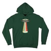 Alien Vintage UFO Space Ship Hoodie