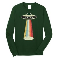 Alien Vintage UFO Space Ship Long Sleeve Shirt