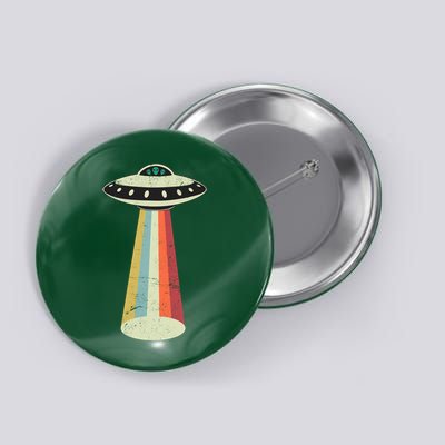 Alien Vintage UFO Space Ship Button