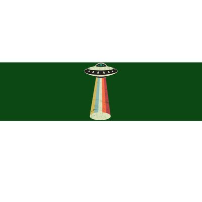 Alien Vintage UFO Space Ship Bumper Sticker