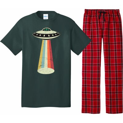 Alien Vintage UFO Space Ship Pajama Set