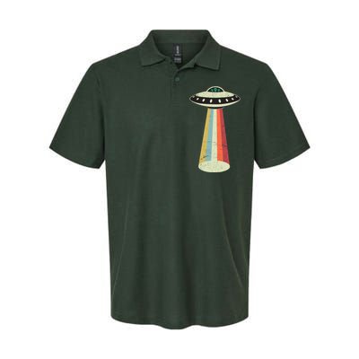 Alien Vintage UFO Space Ship Softstyle Adult Sport Polo