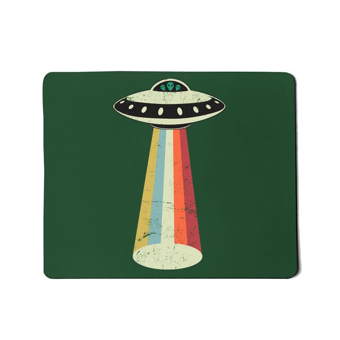 Alien Vintage UFO Space Ship Mousepad