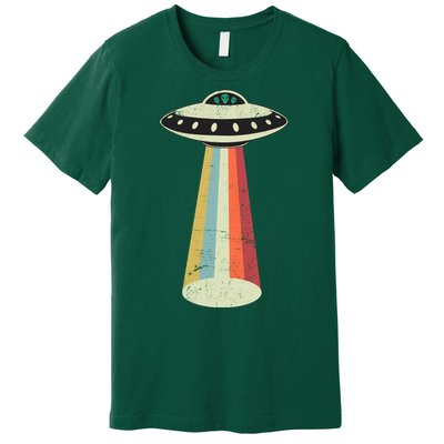 Alien Vintage UFO Space Ship Premium T-Shirt