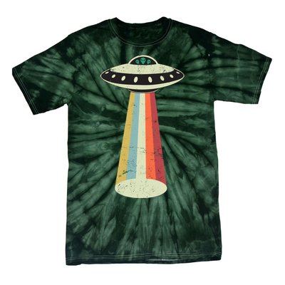 Alien Vintage UFO Space Ship Tie-Dye T-Shirt