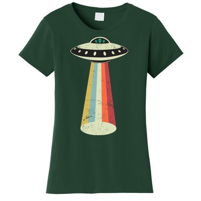 Alien Vintage UFO Space Ship Women's T-Shirt