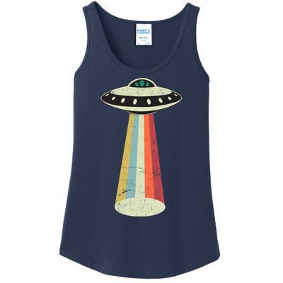 Alien Vintage UFO Space Ship Ladies Essential Tank