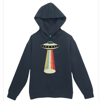 Alien Vintage UFO Space Ship Urban Pullover Hoodie