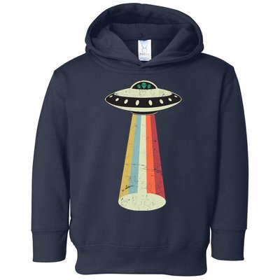 Alien Vintage UFO Space Ship Toddler Hoodie