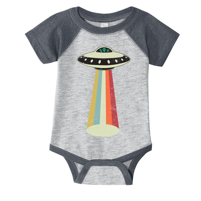 Alien Vintage UFO Space Ship Infant Baby Jersey Bodysuit