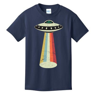 Alien Vintage UFO Space Ship Kids T-Shirt