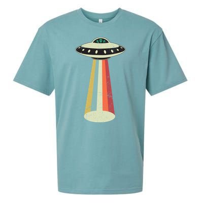 Alien Vintage UFO Space Ship Sueded Cloud Jersey T-Shirt