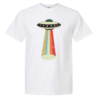 Alien Vintage UFO Space Ship Garment-Dyed Heavyweight T-Shirt