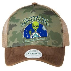 Aliens Believe In You Legacy Tie Dye Trucker Hat