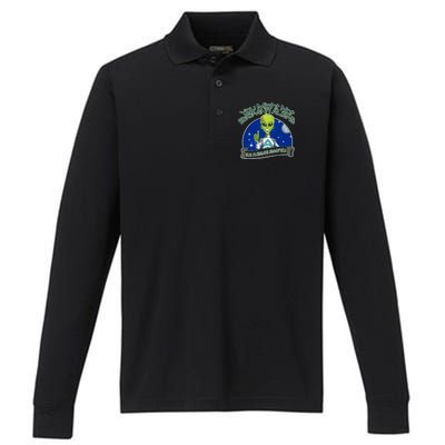 Aliens Believe In You Performance Long Sleeve Polo