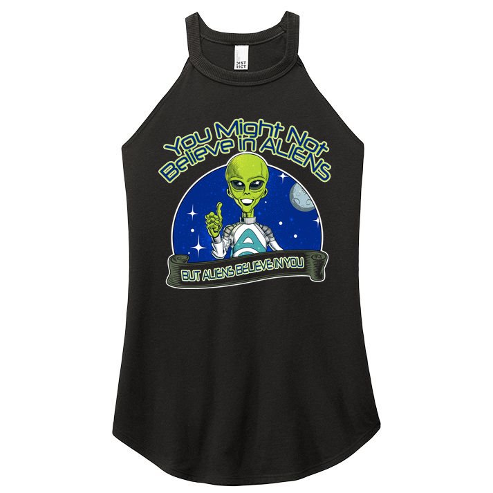 Aliens Believe In You Women's Perfect Tri Rocker Tank