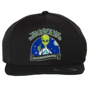 Aliens Believe In You Wool Snapback Cap