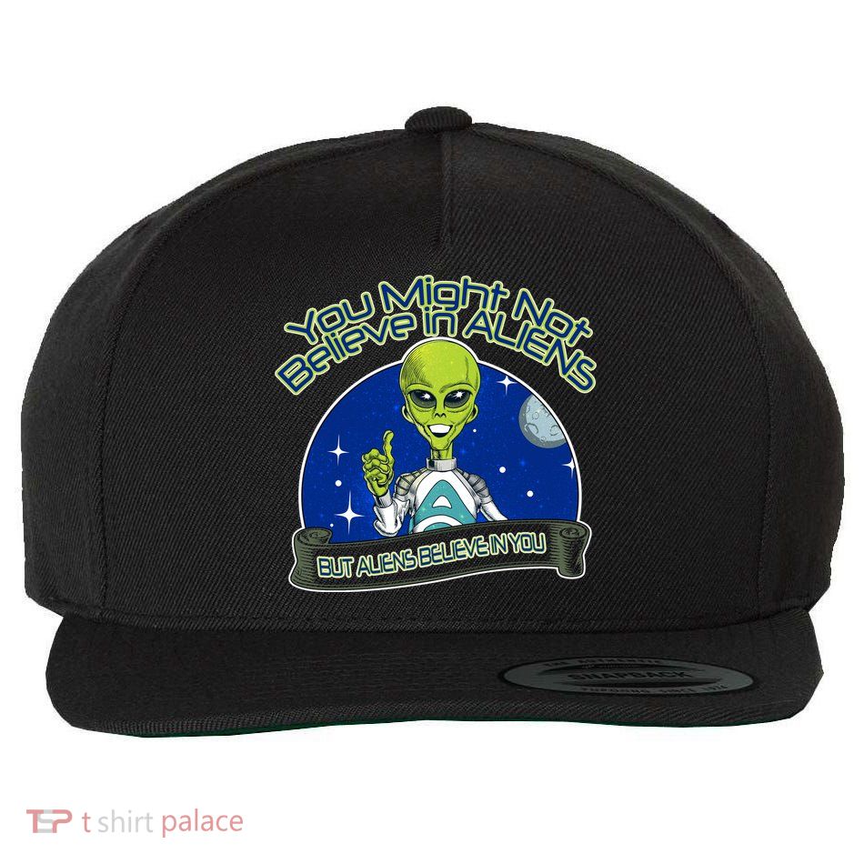 Aliens Believe In You Wool Snapback Cap