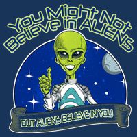 Aliens Believe In You 16 in Basic Backpack