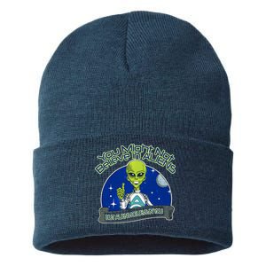 Aliens Believe In You Sustainable Knit Beanie