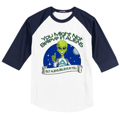 Aliens Believe In You Baseball Sleeve Shirt